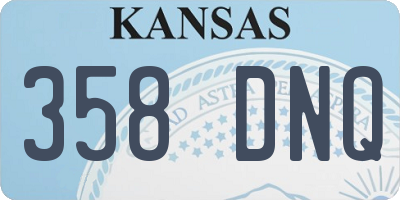 KS license plate 358DNQ