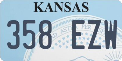 KS license plate 358EZW