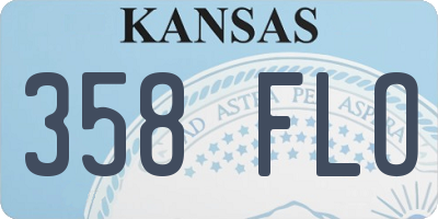 KS license plate 358FLO