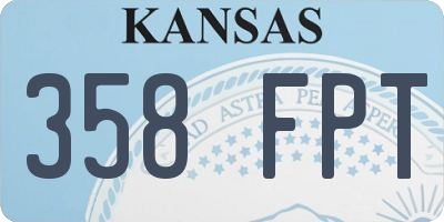 KS license plate 358FPT