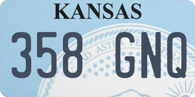 KS license plate 358GNQ
