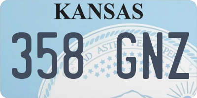 KS license plate 358GNZ
