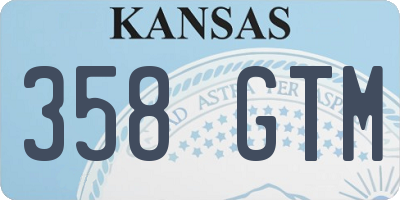 KS license plate 358GTM