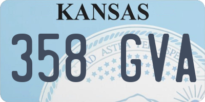 KS license plate 358GVA