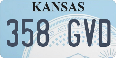 KS license plate 358GVD