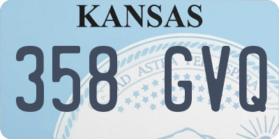 KS license plate 358GVQ