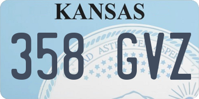 KS license plate 358GVZ