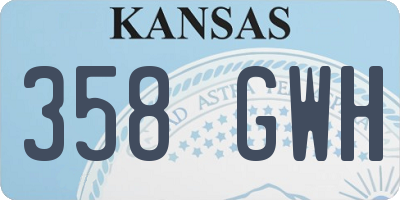 KS license plate 358GWH