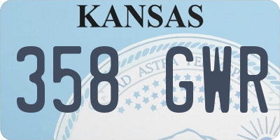 KS license plate 358GWR