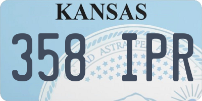 KS license plate 358IPR