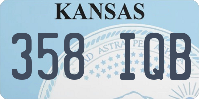 KS license plate 358IQB