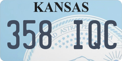 KS license plate 358IQC