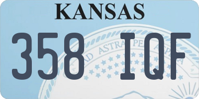 KS license plate 358IQF