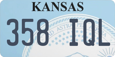 KS license plate 358IQL
