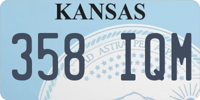 KS license plate 358IQM