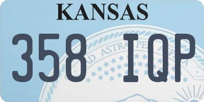 KS license plate 358IQP