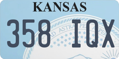 KS license plate 358IQX