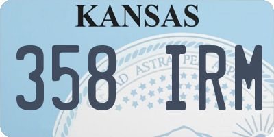 KS license plate 358IRM