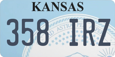KS license plate 358IRZ