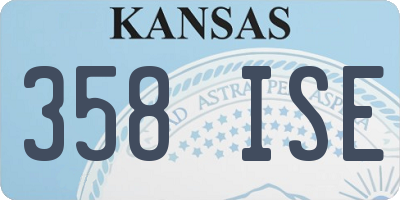 KS license plate 358ISE