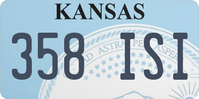KS license plate 358ISI
