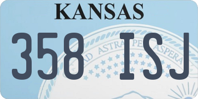 KS license plate 358ISJ