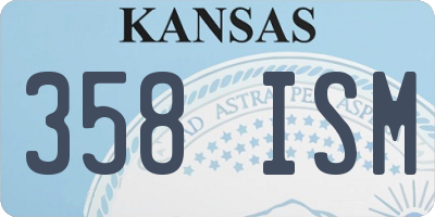KS license plate 358ISM