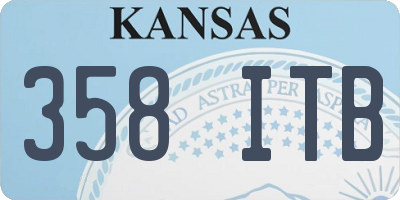 KS license plate 358ITB
