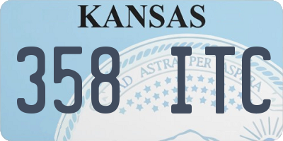 KS license plate 358ITC