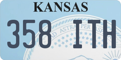 KS license plate 358ITH