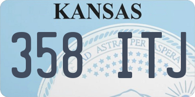 KS license plate 358ITJ