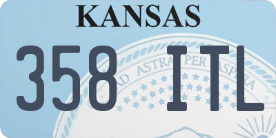 KS license plate 358ITL