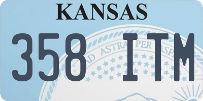 KS license plate 358ITM