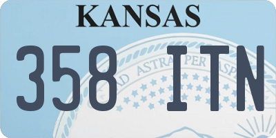 KS license plate 358ITN