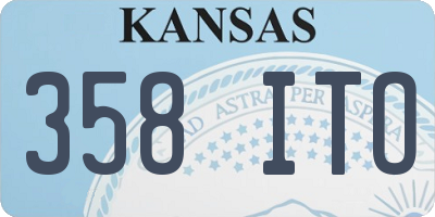KS license plate 358ITO