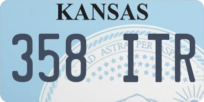 KS license plate 358ITR