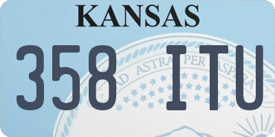 KS license plate 358ITU