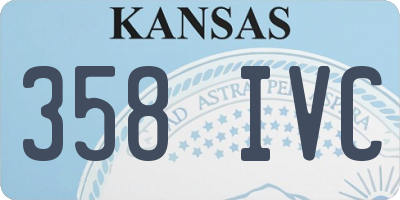 KS license plate 358IVC