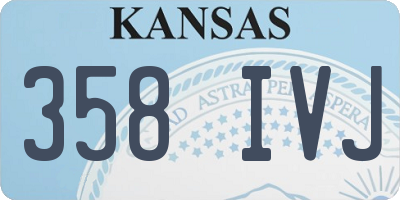 KS license plate 358IVJ