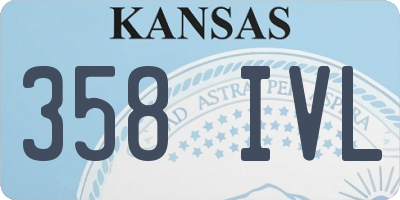 KS license plate 358IVL