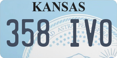 KS license plate 358IVO