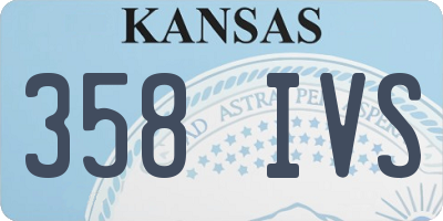 KS license plate 358IVS