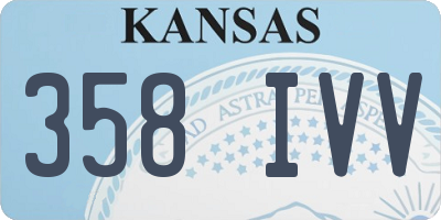 KS license plate 358IVV