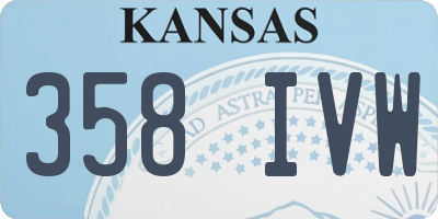 KS license plate 358IVW