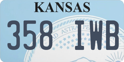 KS license plate 358IWB