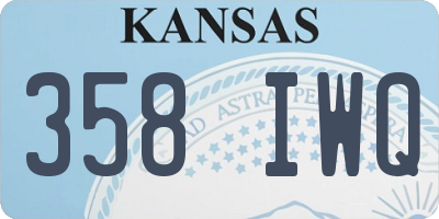 KS license plate 358IWQ