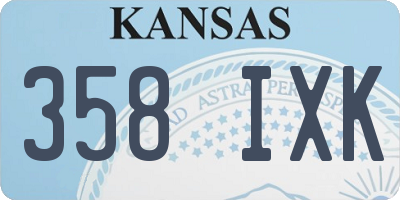 KS license plate 358IXK