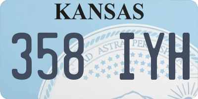 KS license plate 358IYH