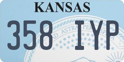 KS license plate 358IYP