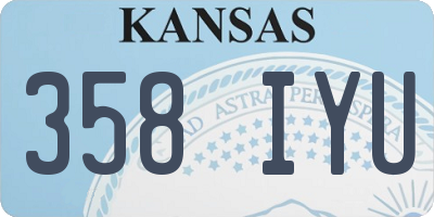 KS license plate 358IYU